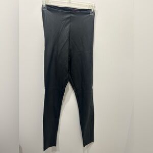 Commando Faux Leather Leggings Pants Tummy Control Goth Medium Black Slimming